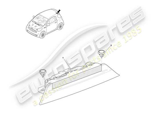 a part diagram from the aston martin cygnet parts catalogue