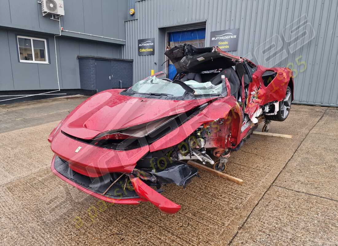 ferrari f8 tributo with 1,820 miles, being prepared for dismantling #1