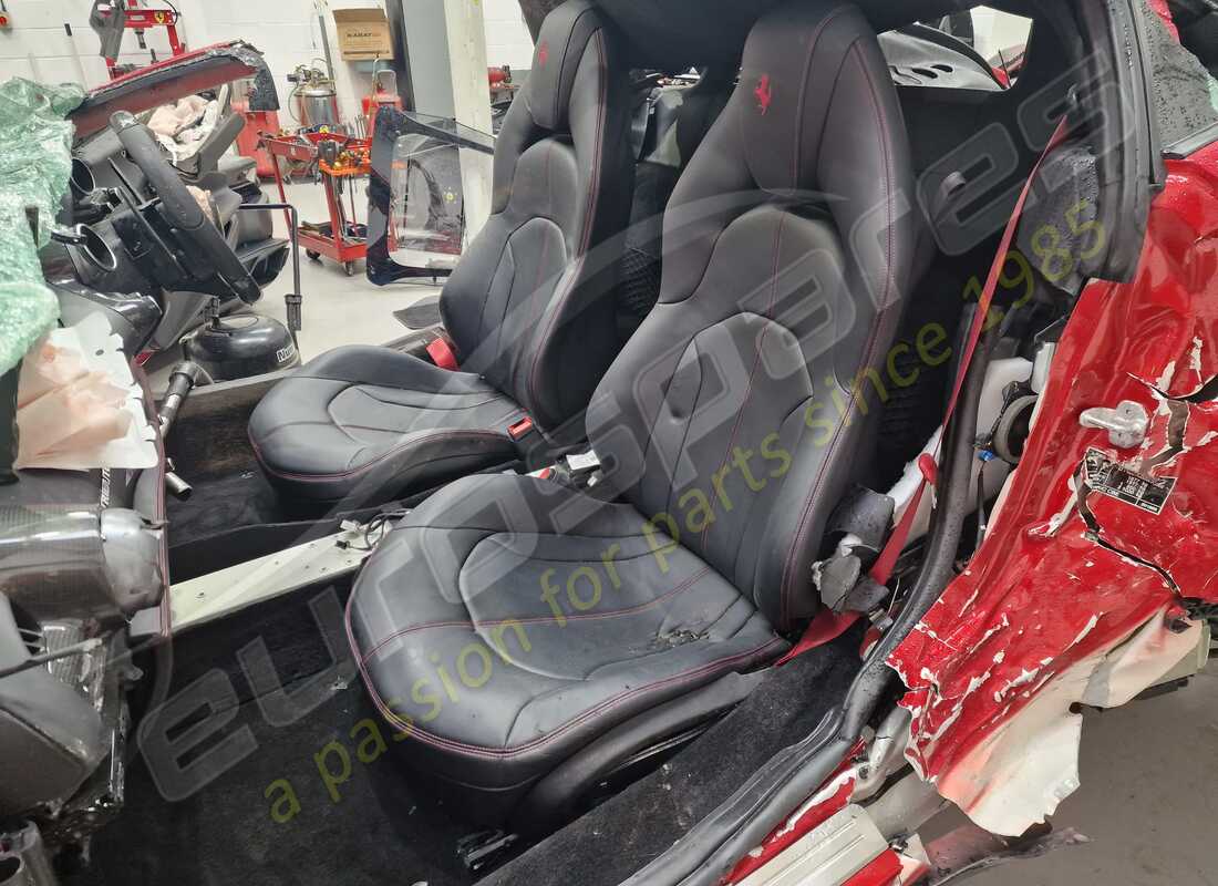 ferrari f8 tributo with 1,820 miles, being prepared for dismantling #11