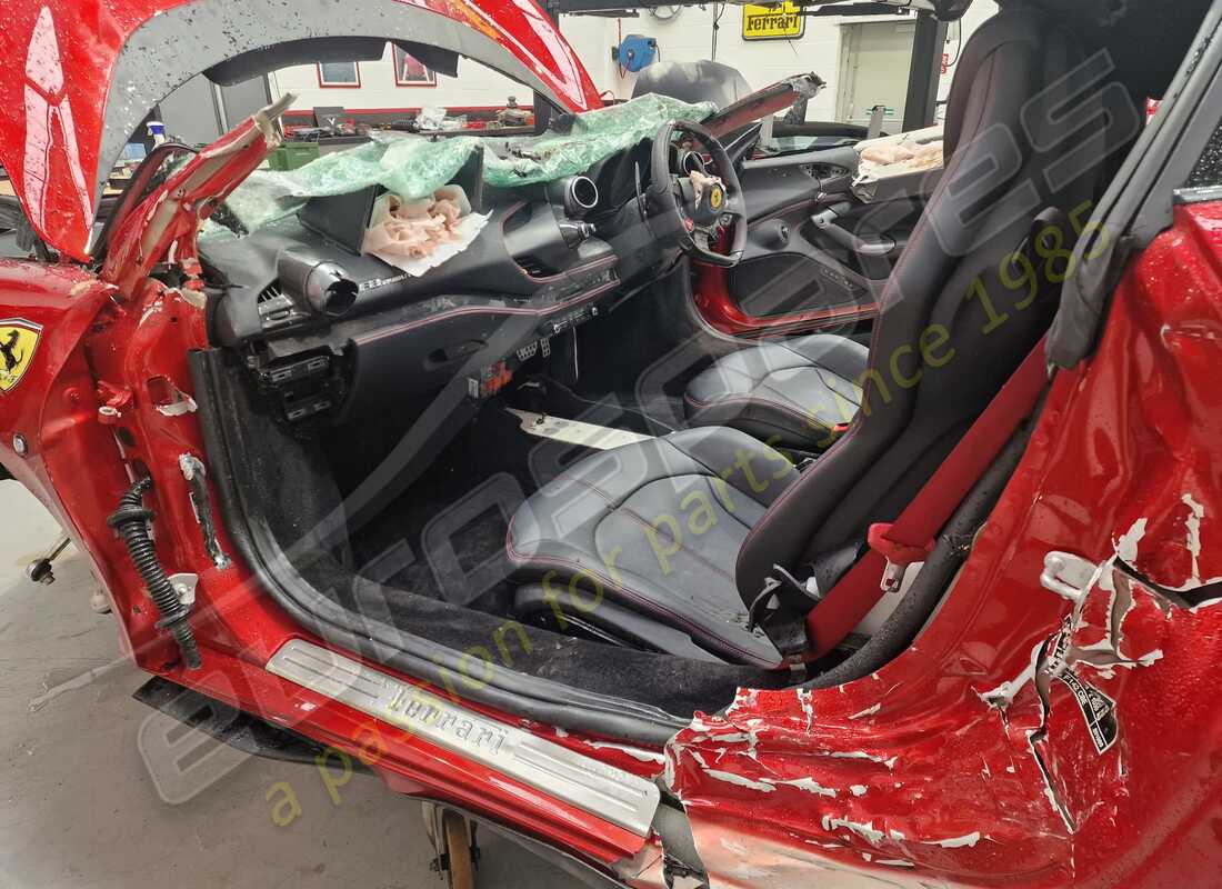 ferrari f8 tributo with 1,820 miles, being prepared for dismantling #10