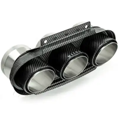 Kline carbon fiber exhaust tips for the Ferrari 458.