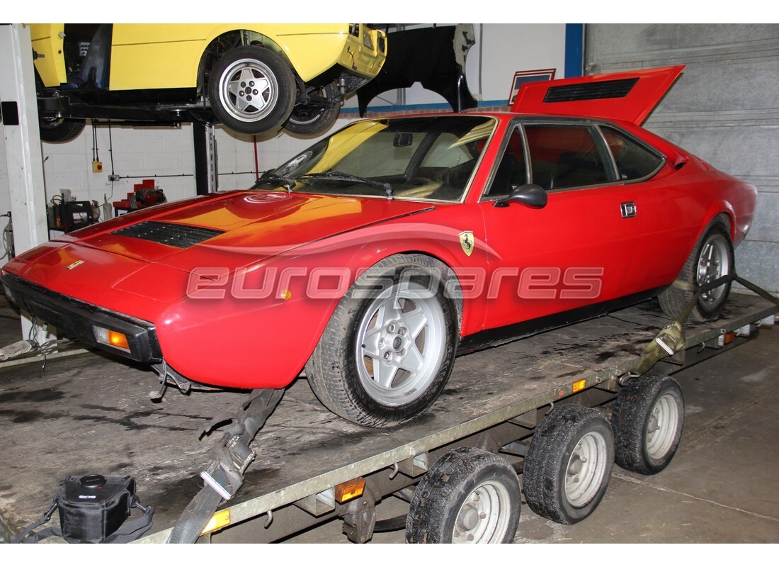 Ferrari 308 GT4 Dino (1979) with 76,879 Kilometers, being prepared for breaking #1
