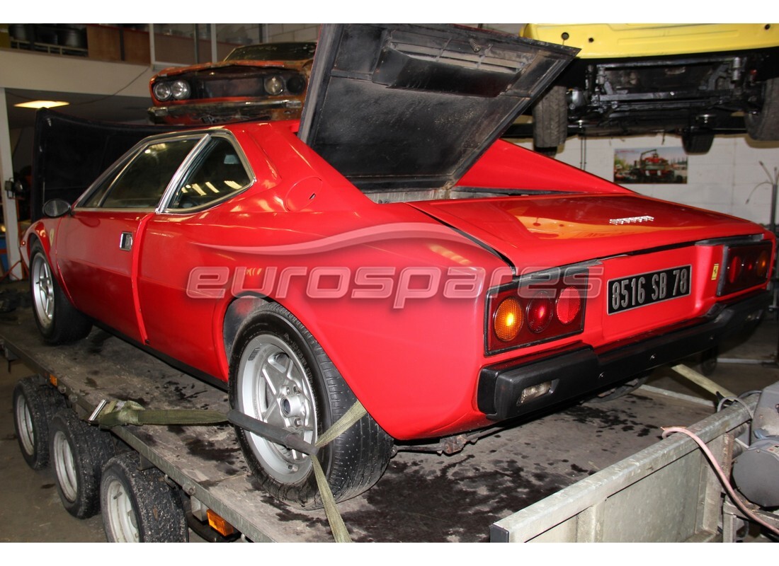 Ferrari 308 GT4 Dino (1979) with 76,879 Kilometers, being prepared for breaking #4