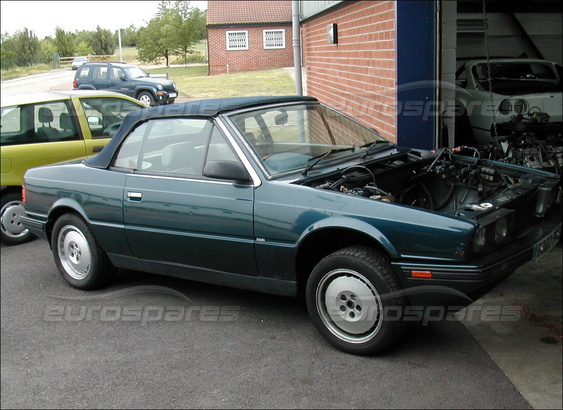 Maserati Biturbo Spider with Unknown, being prepared for breaking #4