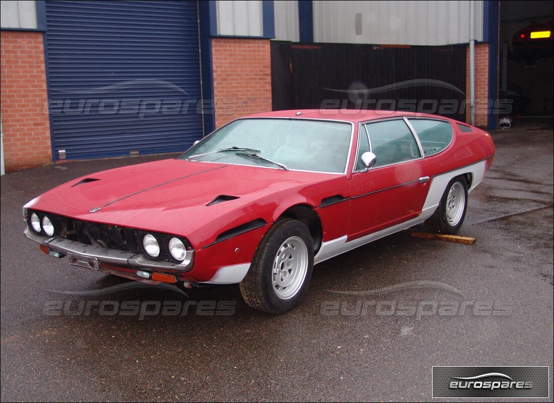 Lamborghini Espada getting ready to be stripped for parts at Eurospares