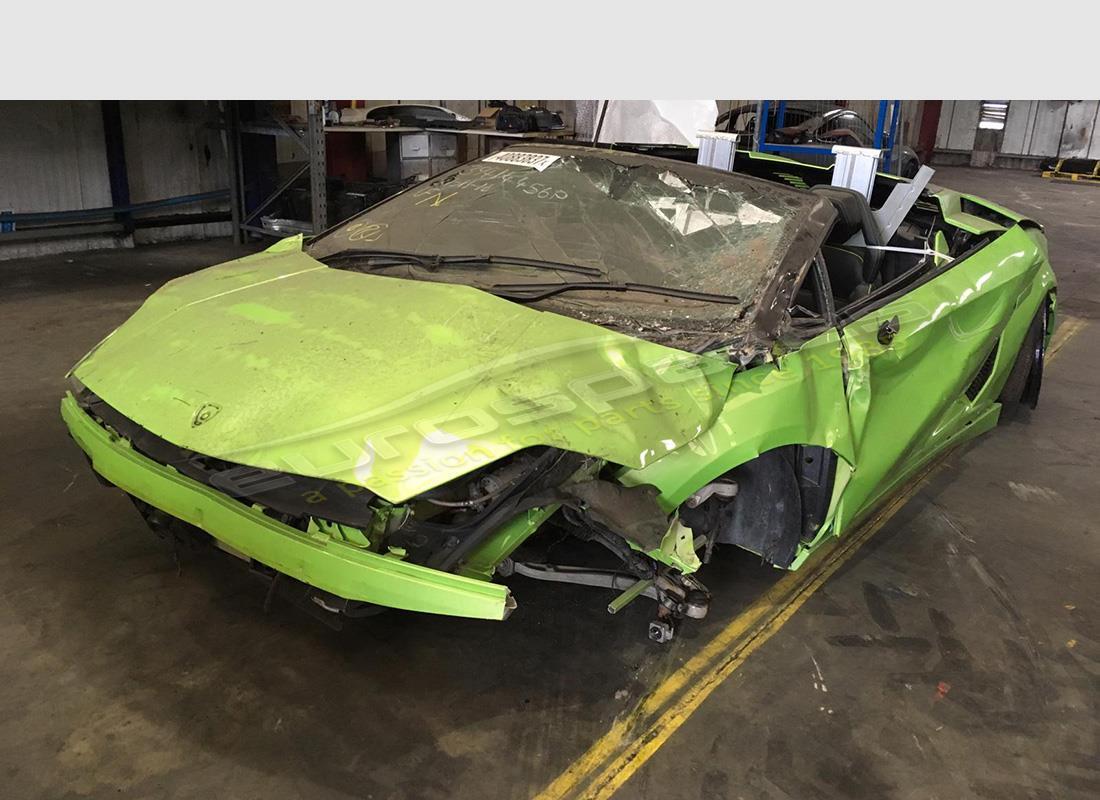 Lamborghini LP560-4 Spider (2013) with Unknown, being prepared for breaking #1