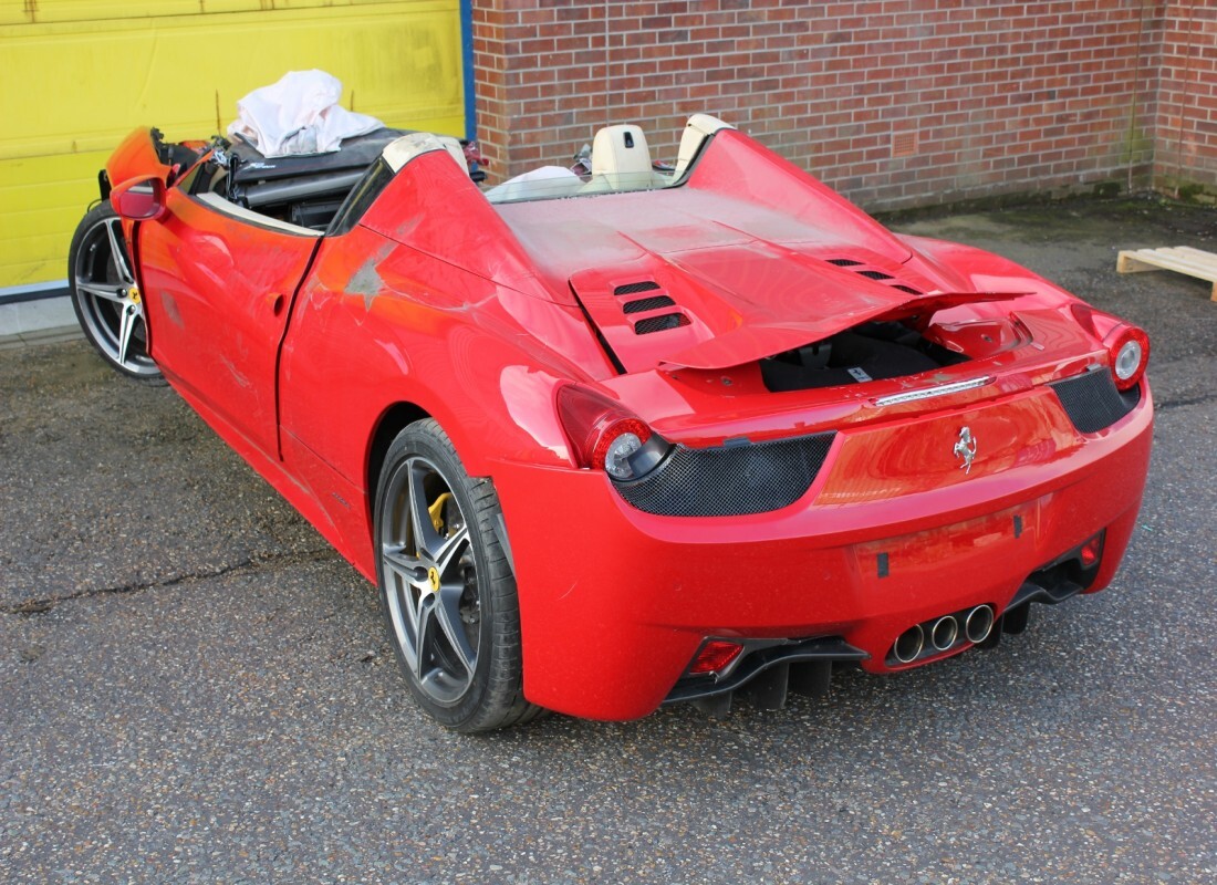 Ferrari 458 Spider (Europe) with 869 Miles, being prepared for breaking #5