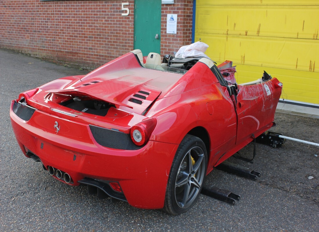 Ferrari 458 Spider (Europe) with 869 Miles, being prepared for breaking #4