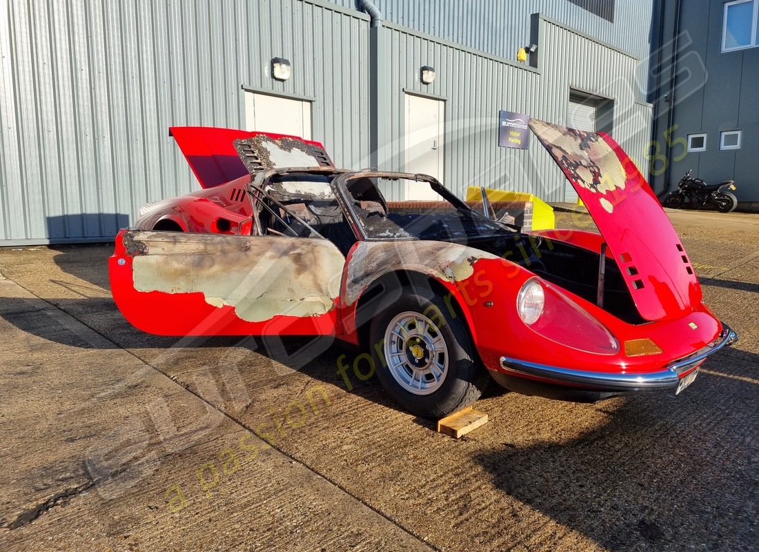 Ferrari 246 Dino (1975) with 58,145 Miles, being prepared for breaking #9