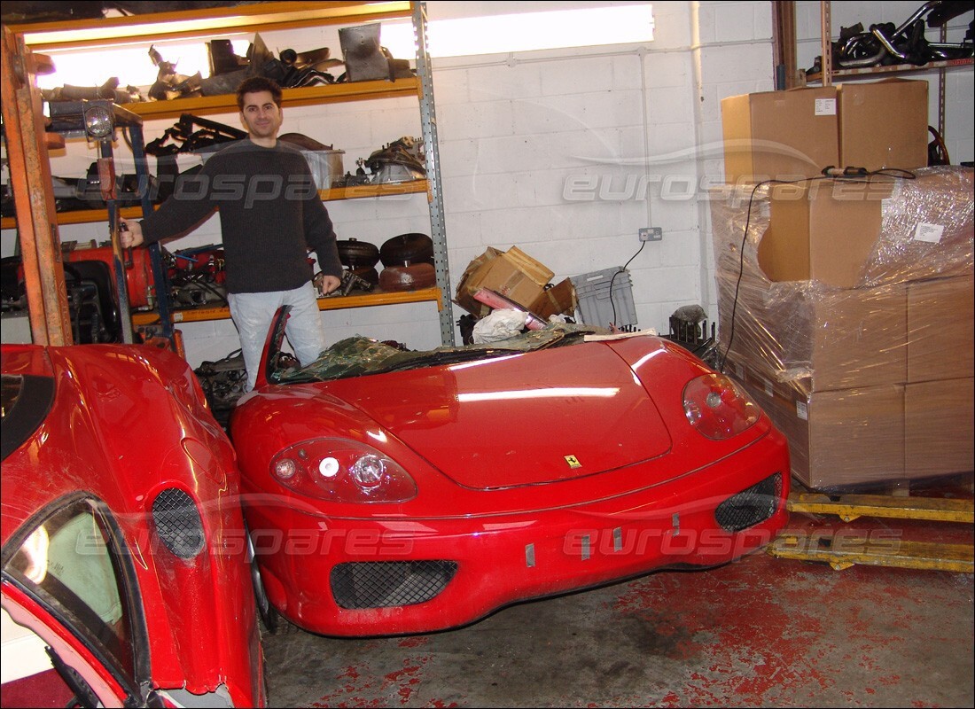 Ferrari 360 Modena with 18,000 Miles, being prepared for breaking #10