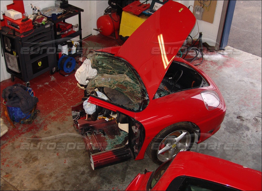 Ferrari 360 Modena with 18,000 Miles, being prepared for breaking #8