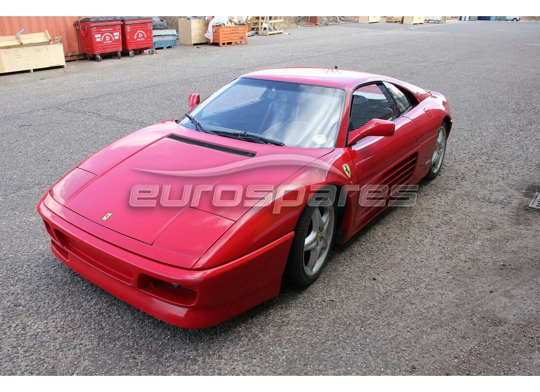 Ferrari 348 (2.7 Motronic) getting ready to be stripped for parts at Eurospares