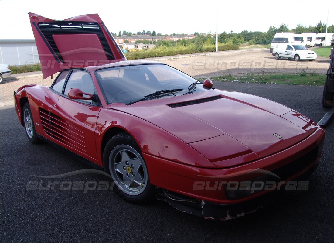 Ferrari Testarossa (1990) with 18,584 Miles, being prepared for breaking #7