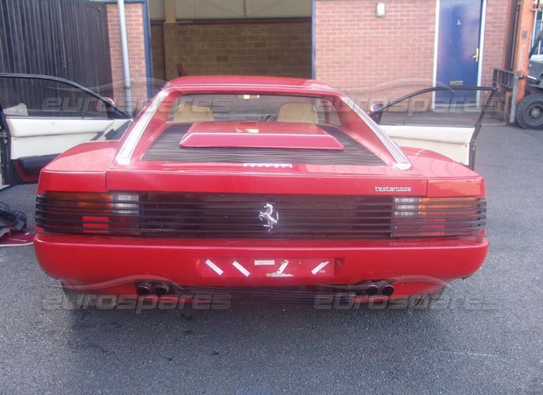 Ferrari Testarossa (1990) with 13,021 Miles, being prepared for breaking #6