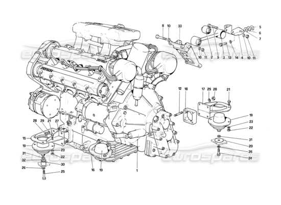 Ferrari Mondial 8 (1981) Part Diagrams | Eurospares