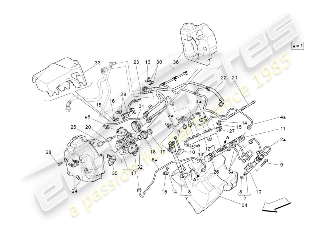 Maserati Ghibli (2014) fuel pumps and connection lines Part Diagram