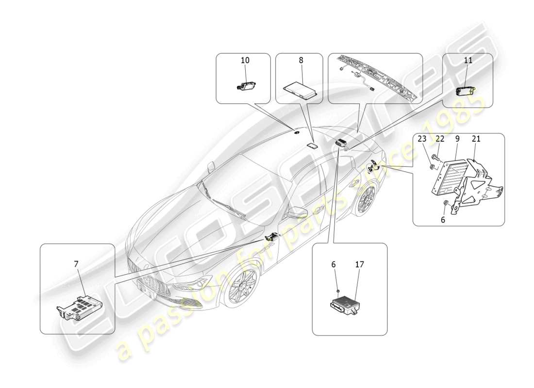 Maserati Ghibli (2014) it system Part Diagram