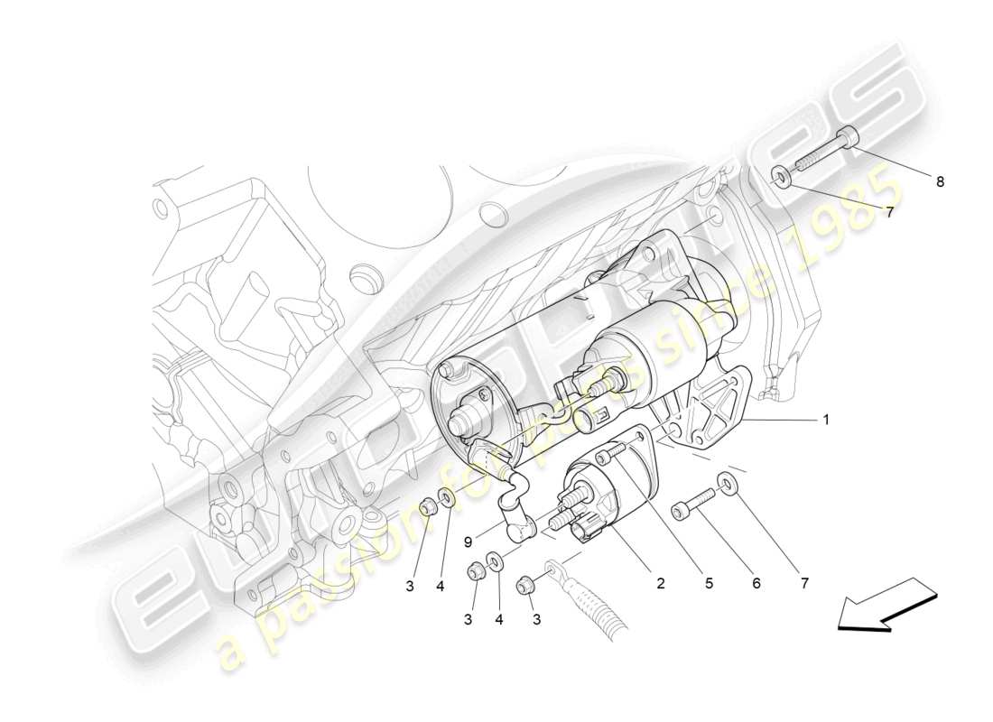 Maserati Ghibli (2015) electronic control: engine ignition Part Diagram