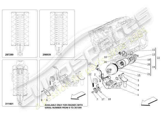 a part diagram from the Maserati Ghibli (2016) parts catalogue