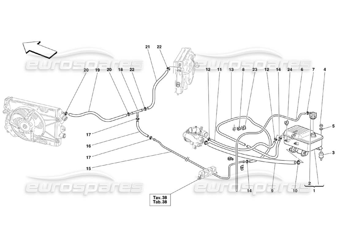 Ferrari 360 Challenge Stradale Nourice Part Diagram