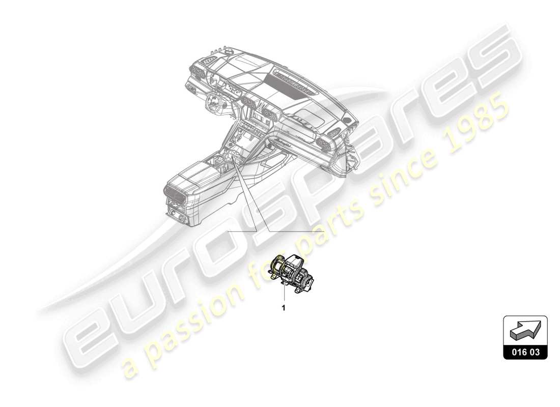 Lamborghini Urus S (Accessories) drive unit Part Diagram