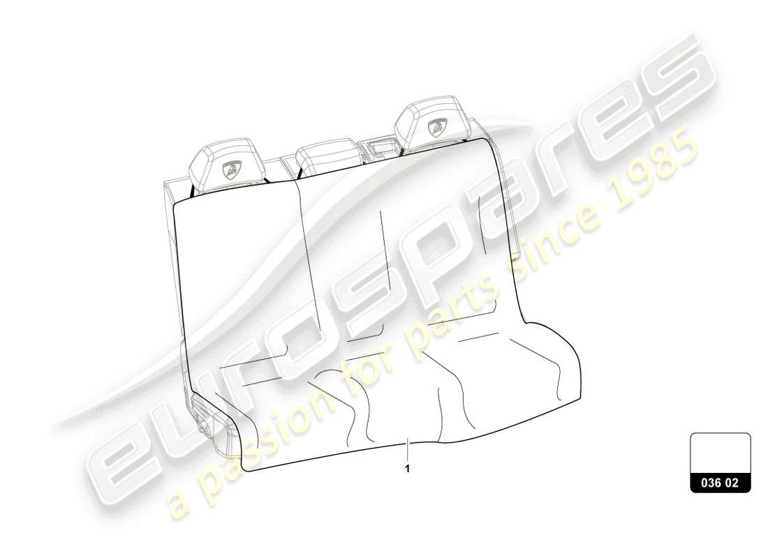 Lamborghini Urus S (Accessories) SEAT PAD Part Diagram