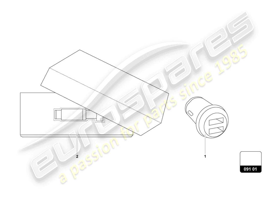 Lamborghini Urus S (Accessories) ACCESS.,INFOTAINMENT,MISCELL. Part Diagram