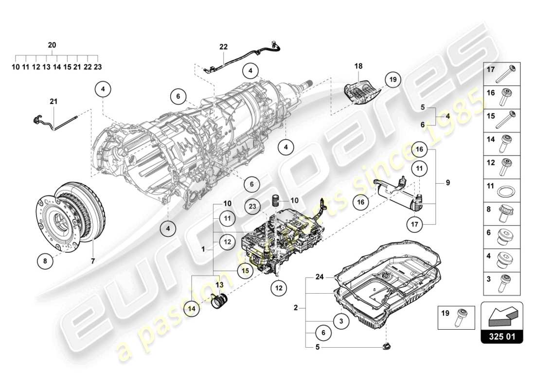 Lamborghini Urus Performante (2023) MECHATRONIC WITH SOFTWARE Part Diagram