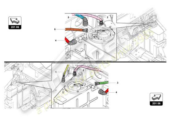 a part diagram from the Lamborghini LP770-4 SVJ Coupe (2022) parts catalogue