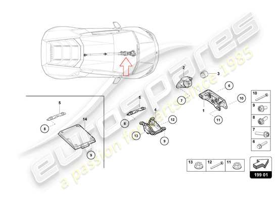 a part diagram from the Lamborghini STO (2021) parts catalogue