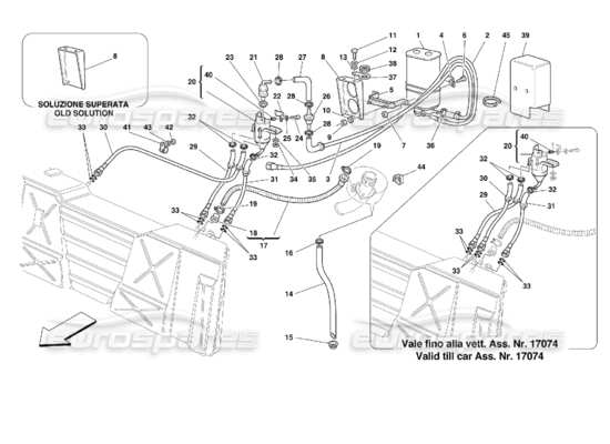 Ferrari 355 (2.7 Motronic) Timing - Controls Parts Diagram