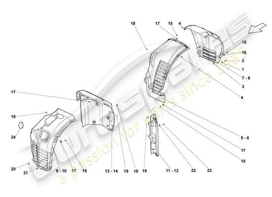 a part diagram from the Lamborghini Gallardo Coupe (2006) parts catalogue