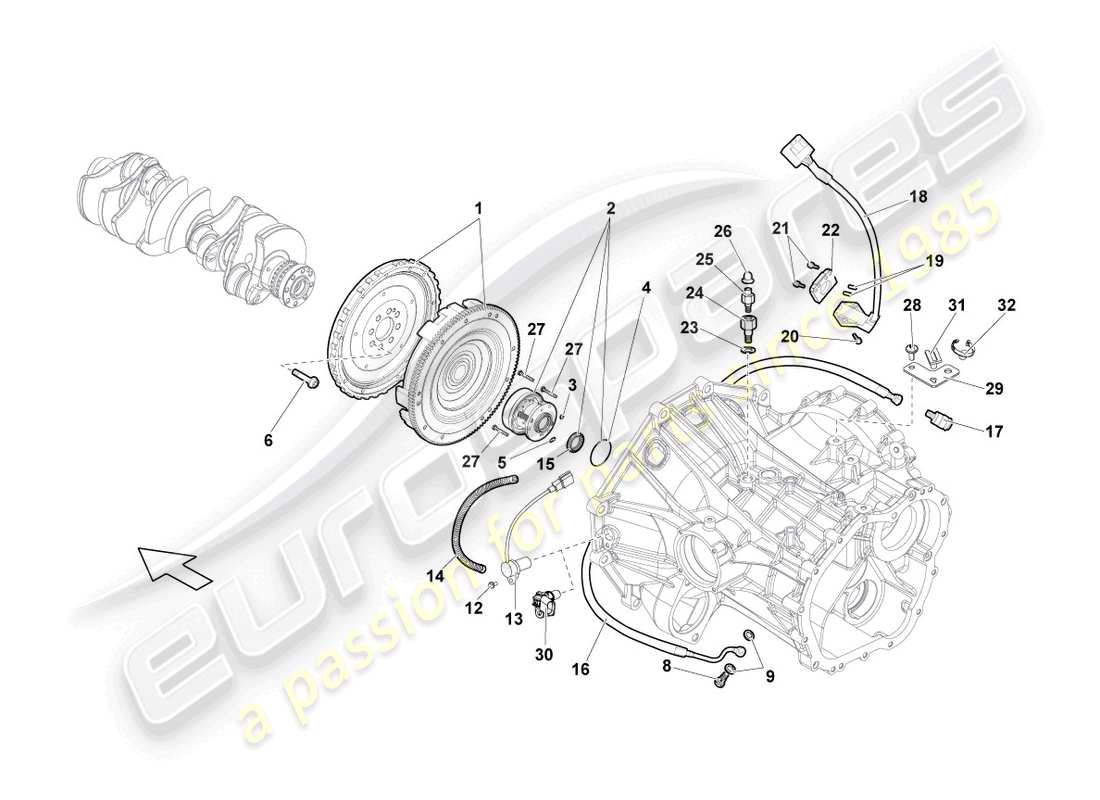 Lamborghini Gallardo Coupe (2008) COUPLING AUTOMATIC Part Diagram