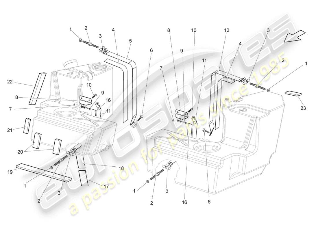 Lamborghini Gallardo Coupe (2008) fasteners Part Diagram