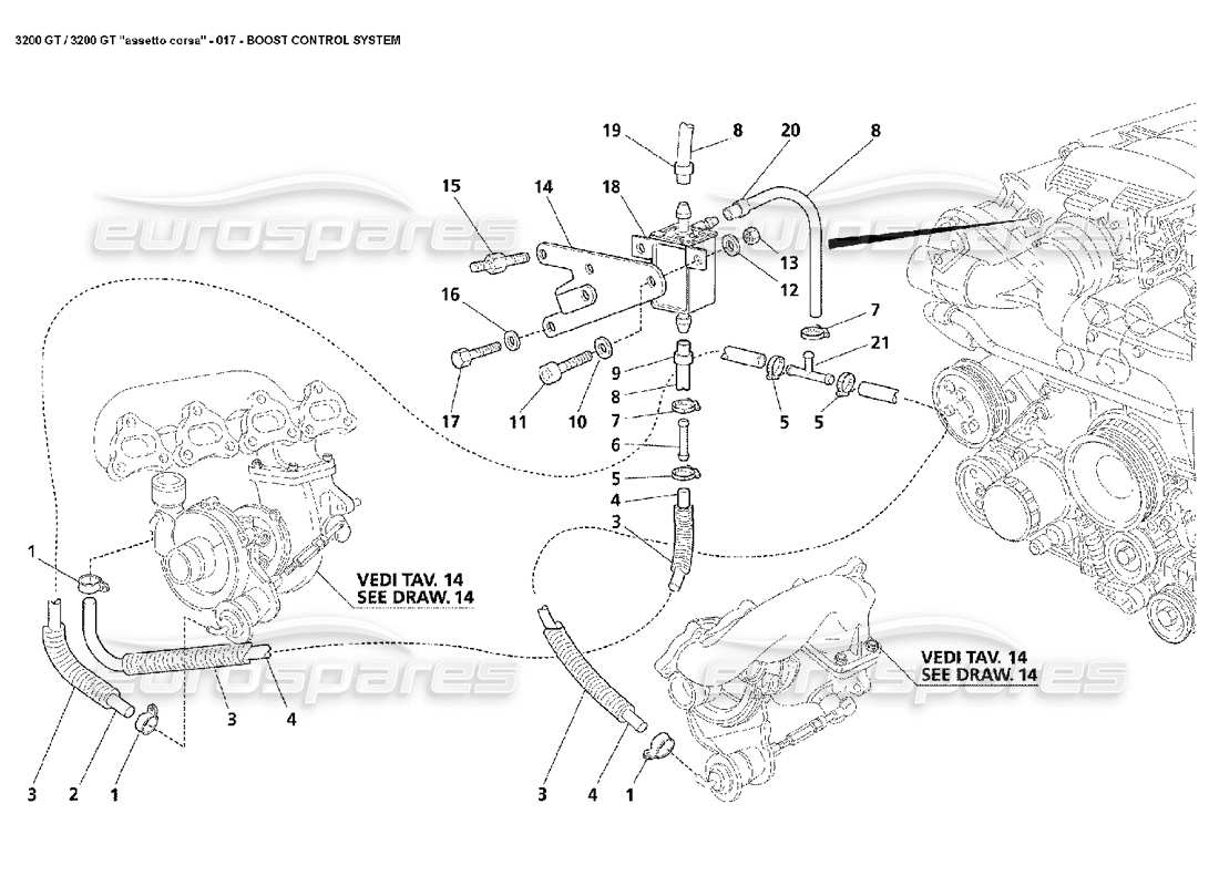 Maserati 3200 GT/GTA/Assetto Corsa Boost Control System Part Diagram