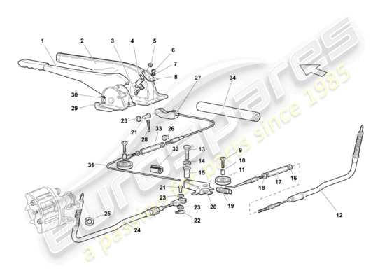 a part diagram from the Lamborghini Reventon parts catalogue