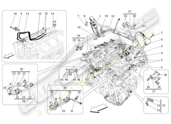 a part diagram from the Maserati Levante Modena S (2022) parts catalogue