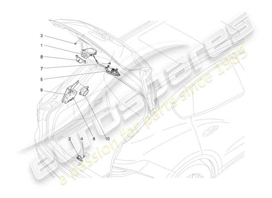 a part diagram from the Maserati Levante Zenga (2020) parts catalogue