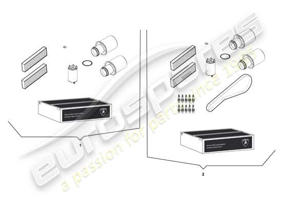 a part diagram from the Lamborghini LP550-2 Coupe (2012) parts catalogue