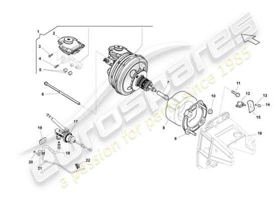 a part diagram from the Lamborghini LP550-2 Coupe (2013) parts catalogue