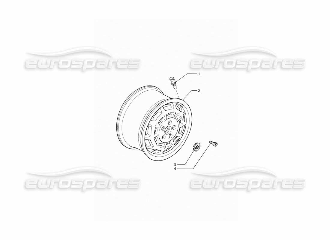 Maserati Ghibli 2.8 (ABS) Wheel Rims Part Diagram