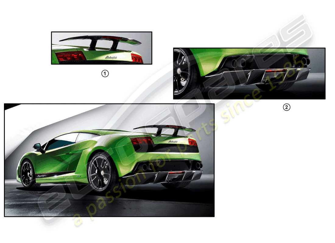 Lamborghini LP550-2 Coupe (Accessories) RETROFIT KIT Part Diagram