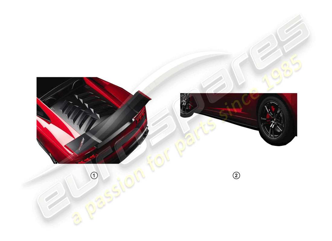 Lamborghini LP550-2 Coupe (Accessories) RETROFIT KIT Part Diagram