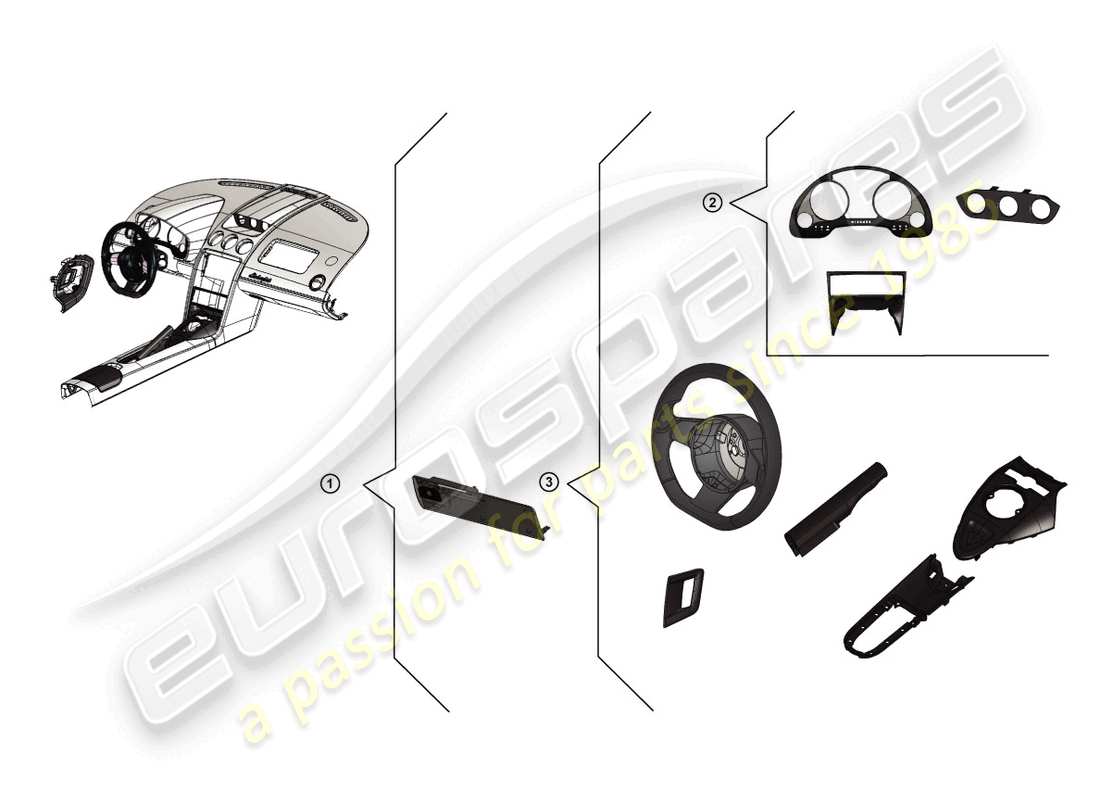Lamborghini Superleggera (Accessories) RETROFIT PACKAGE CARBON Part Diagram
