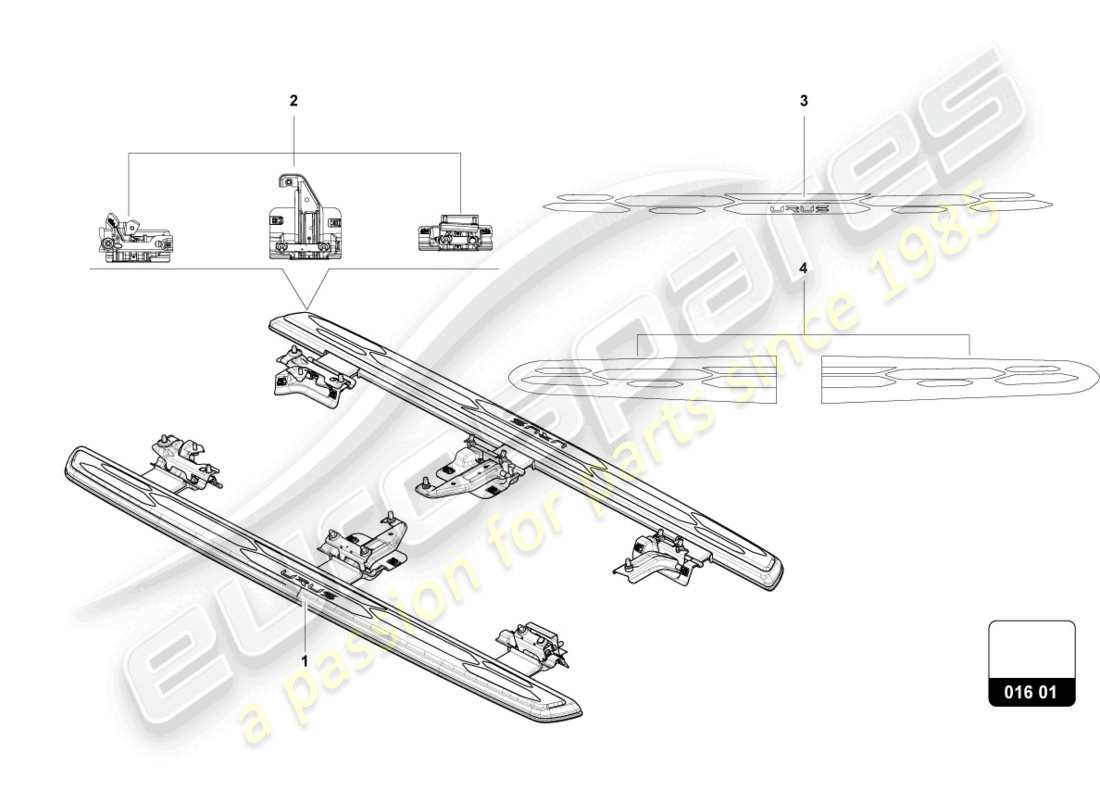 Lamborghini Urus Performante (Accessories) SPOILER Part Diagram