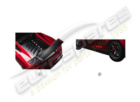 a part diagram from the Lamborghini LP570-4 Spyder Performante (Accessories) parts catalogue