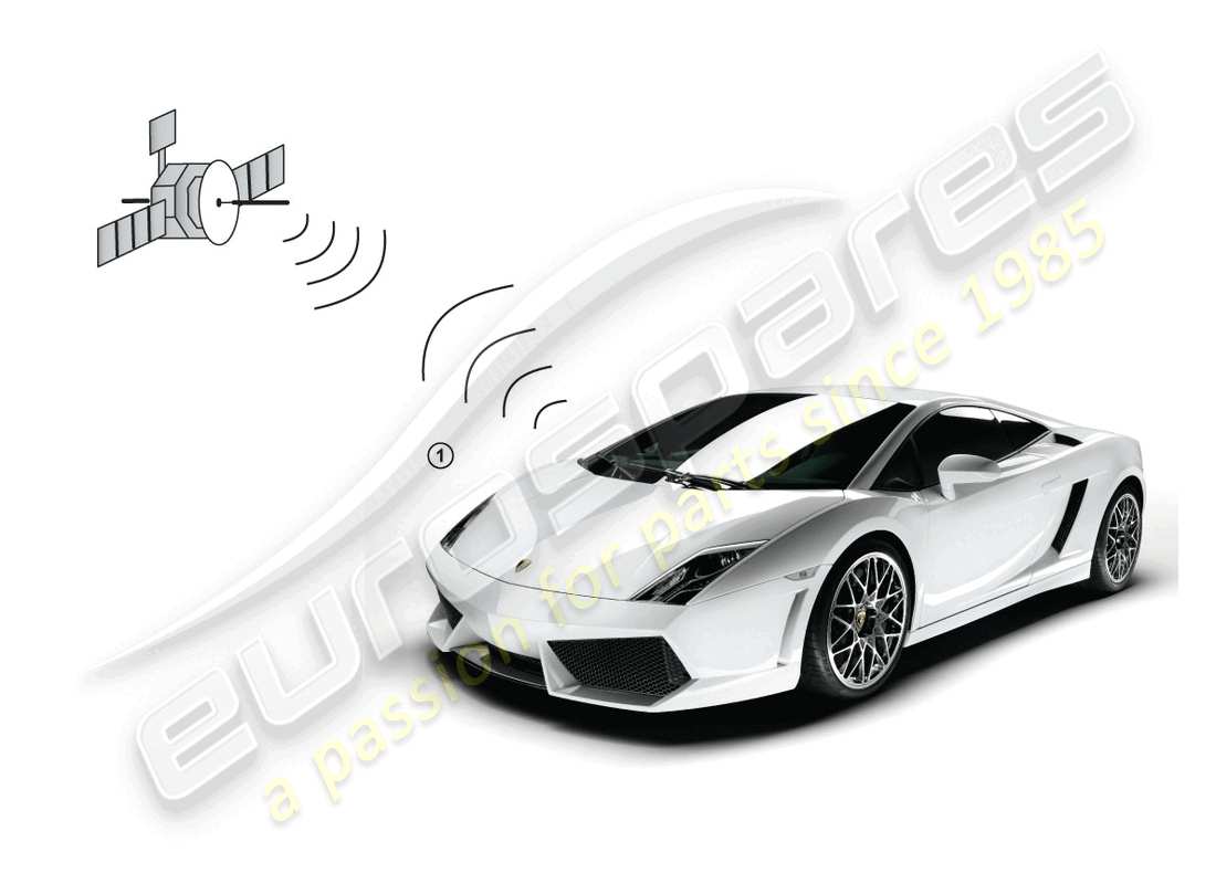Lamborghini Gallardo Spyder (Accessories) VEHICLE POSITIONING SYSTEM Part Diagram