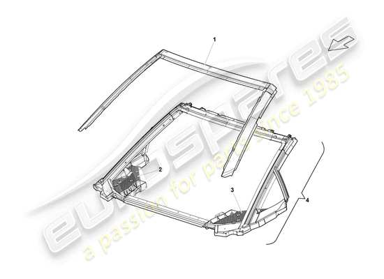 a part diagram from the Lamborghini LP560-4 Spider (2010) parts catalogue