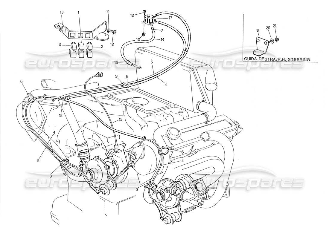 Maserati 228 Boost Control System Part Diagram