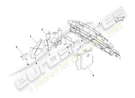 a part diagram from the Lamborghini LP570-4 SL (2014) parts catalogue